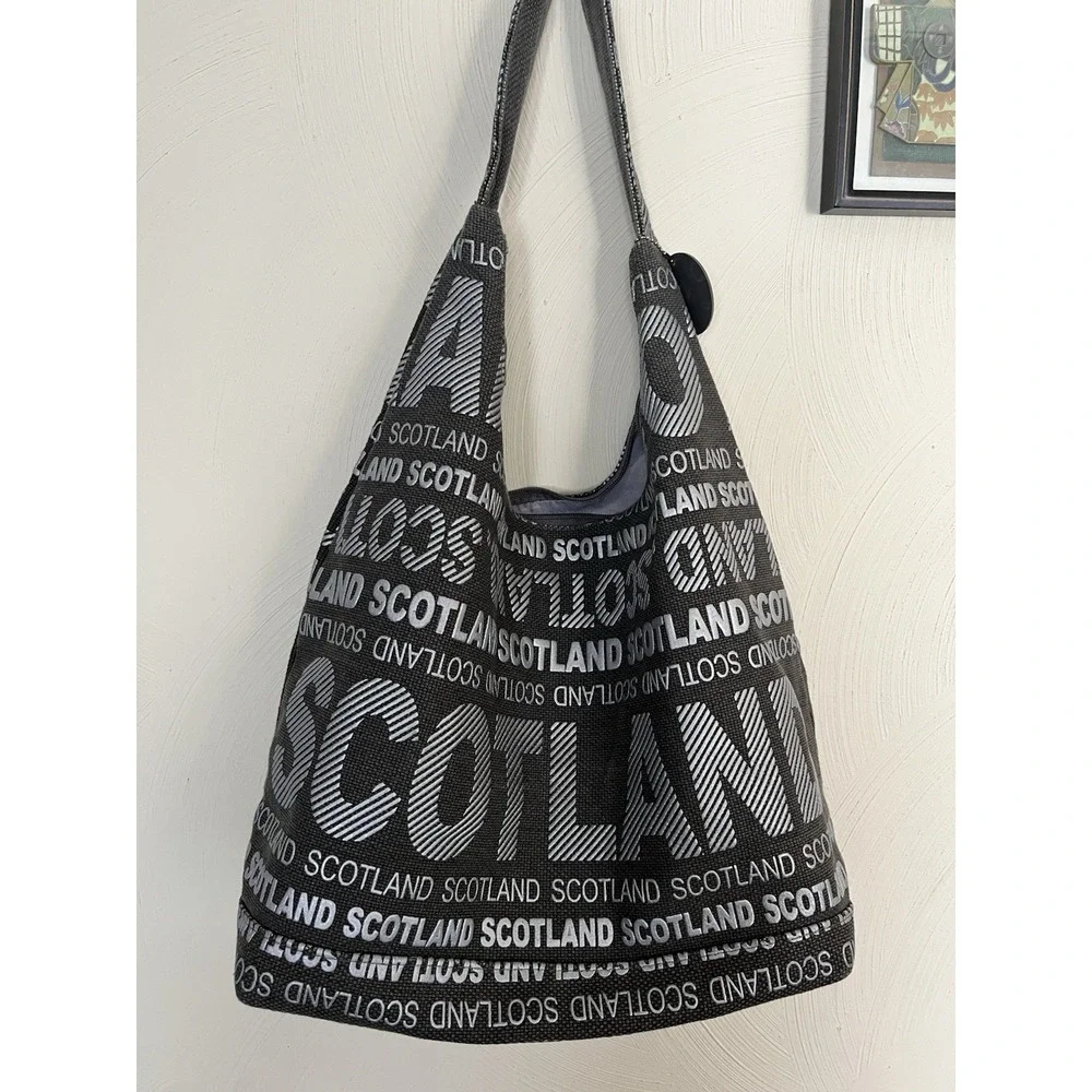 Robin Ruth Julia Cotton Slouched Hobo Shoulder Tote Bag Scotland
